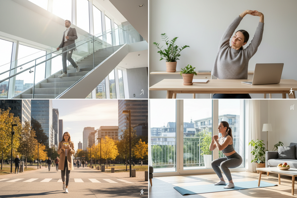 Bewegung im Alltag kann Energie und Gesundheit nachhaltig verbessern – Artikel im FitStart Health Ratgeber.