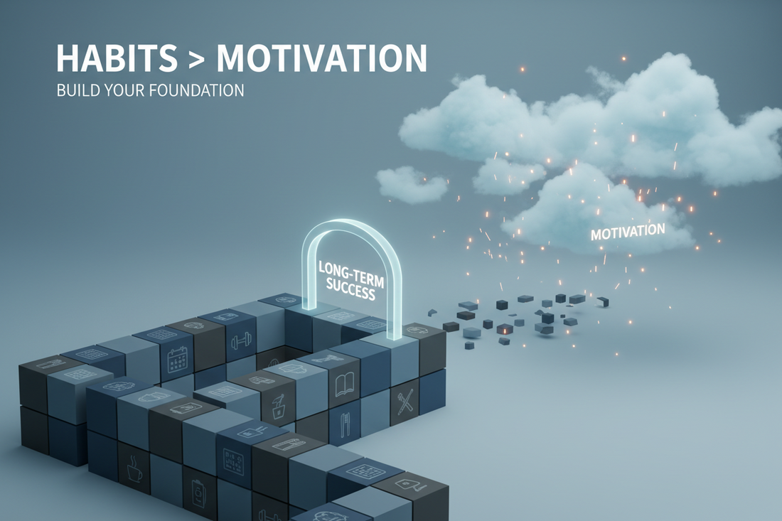 Gewohnheiten wirken langfristig stabiler als Motivation im Alltag – Artikel im FitStart Health Ratgeber.