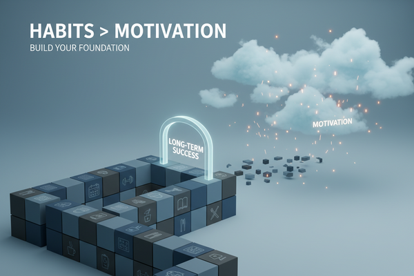 Gewohnheiten wirken langfristig stabiler als Motivation im Alltag – Artikel im FitStart Health Ratgeber.