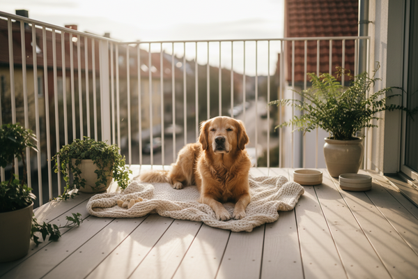 Hund entspannt sich zuhause in ruhiger Umgebung – klare Tagesabläufe und wiederkehrende Routinen fördern Ruhe und Orientierung