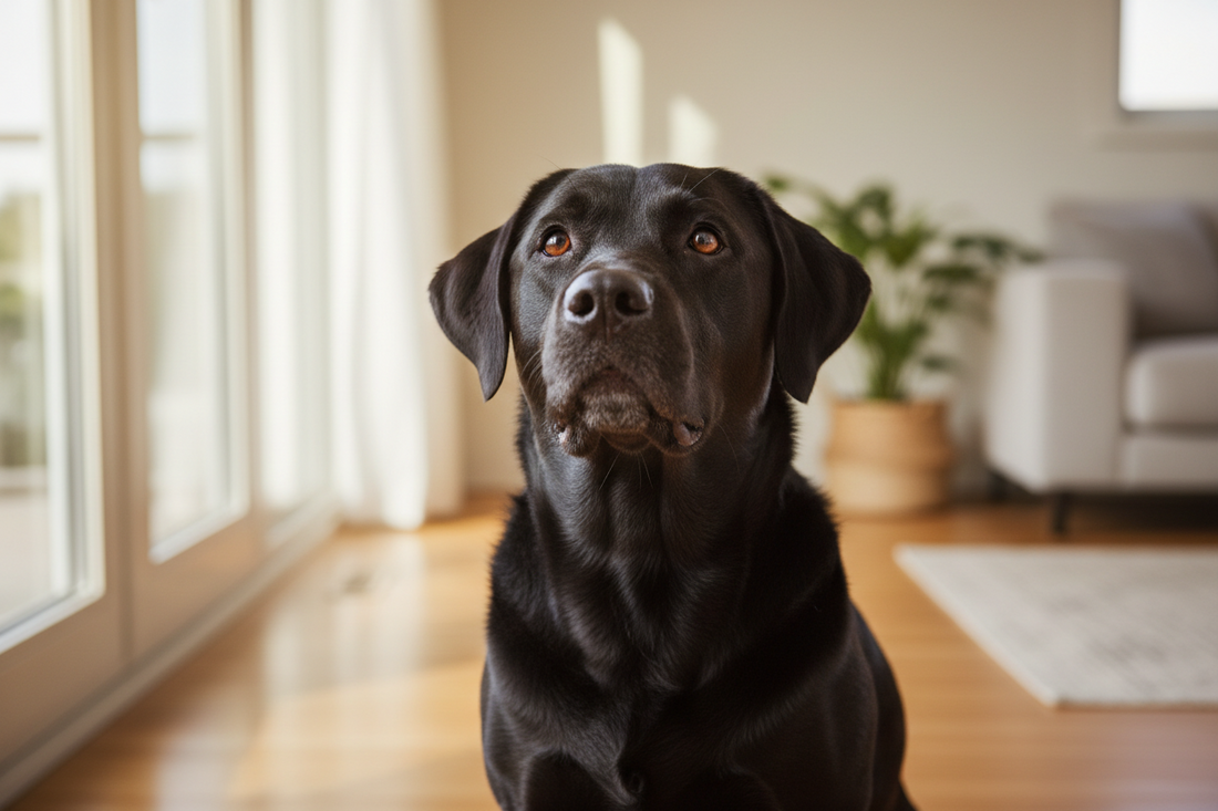 Hund schaut aufmerksam zu seinem Menschen – gegenseitiges Verständnis und klare Kommunikation helfen dabei, Missverständnisse im Alltag zu reduzieren.