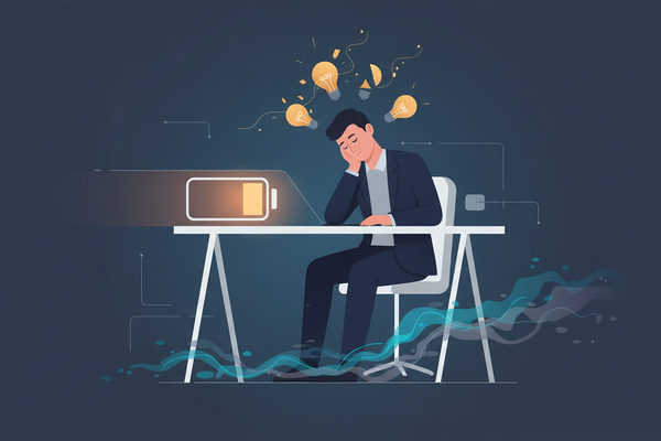 Mentale Belastung im modernen Alltag kann Energie kosten – Artikel im FitStart Health Ratgeber.